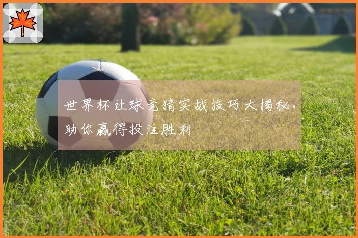 世界杯让球竞猜实战技巧大揭秘，助你赢得投注胜利